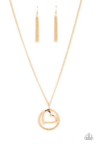 Paparazzi Accessories Positively Perfect - Gold Necklace