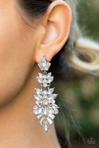 Paparazzi Accessories Frozen Fairytale White Earrings