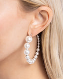 Paparazzi Accessories Candidate Class - White Earrings