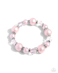 Paparazzi Accessories Pearl Protagonist - Pink Bracelet