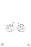 Paparazzi Accessories Just In TIMELESS - White Earrings