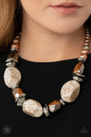 Paparazzi Accessories In Good Glazes - Peach Necklace