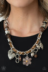 Paparazzi Accessories Charmed, I Am Sure - Brown Necklace