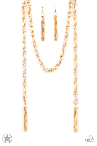 Paparazzi Accessories SCARFed for Attention - Gold Necklace