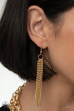 Paparazzi Accessories SCARFed for Attention - Gold Necklace