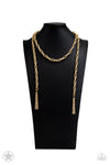 Paparazzi Accessories SCARFed for Attention - Gold Necklace