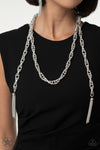 Paparazzi Accessories SCARFed for Attention - Silver Necklace