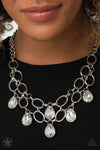 Paparazzi Accessories Show-Stopping Shimmer - White Necklace