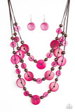 Paparazzi Accessories South Beach Summer - Pink Necklace