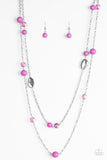 Paparazzi Accessories Hitting A GLOW Point - Purple Necklace