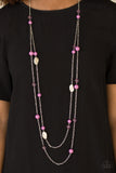 Paparazzi Accessories Hitting A GLOW Point - Purple Necklace