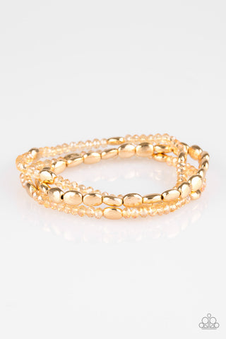 Paparazzi Accessories Hello Beautiful - Gold Bracelet