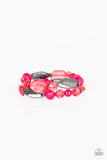 Paparazzi Accessories Rockin Rock Candy - Pink Bracelet [496]