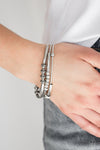 Paparazzi Accessories Industrial Instincts - Silver Bracelet