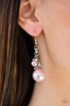 Paparazzi Accessories Timelessly Traditional - Pink Earrings