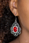 Paparazzi Accessories Reign Supreme - Red Earrings