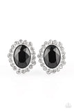 Paparazzi Accessories Hold Court - Black Post Earrings