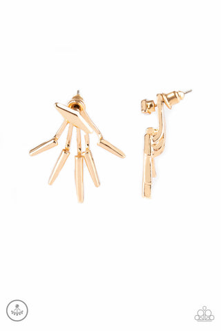 Paparazzi Accessories Extra Electric - Gold Earrings