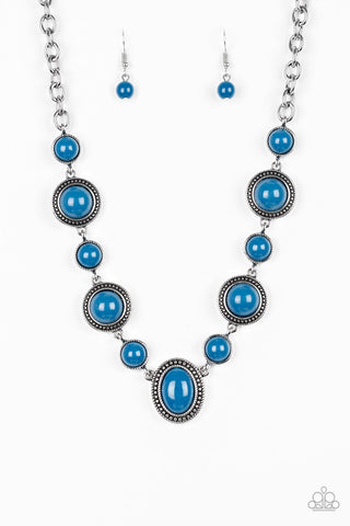 Paparazzi Accessories Voyager Vibes - Blue Necklace