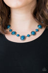 Paparazzi Accessories Voyager Vibes - Blue Necklace