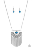 Paparazzi Accessories When In ROAM - Blue Necklace