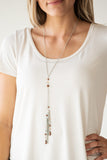 Paparazzi Accessories Timeless Tassels - Brown Necklace