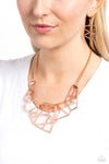 Paparazzi Accessories World Shattering - Copper Necklace