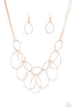 Paparazzi Accessories Top-TEAR Fashion - Rose Gold Necklace