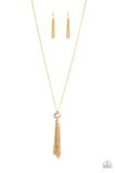 Paparazzi Accessories Five-Alarm FIREWORK - Gold Necklace