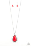 Paparazzi Accessories BADLAND To The Bone - Red Necklace