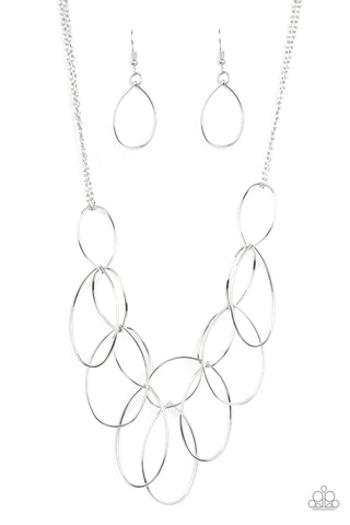 Paparazzi Accessories Top-TEAR Fashion - Silver Necklace