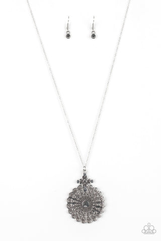 Paparazzi Accessories Walk On The WILDFLOWER Side - Silver Necklace