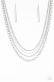 Paparazzi Accessories Intensely Industrial - White Necklace