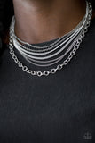 Paparazzi Accessories Intensely Industrial - White Necklace