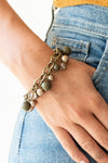 Paparazzi Accessories Grit and Glamour - Green Bracelet