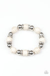 Paparazzi Accessories Ruling Class Radiance - White Bracelet