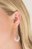 Paparazzi Accessories Fancy First - White Earrings