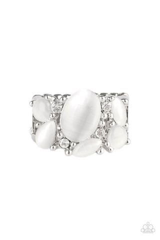 Paparazzi Accessories Modern Moonwalk - White Ring