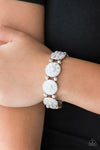 Paparazzi AccessoriesDancing Dahlias - Silver Bracelet