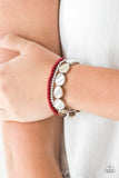 Paparazzi Accessories Beyond The Basics - Red Bracelet [681]