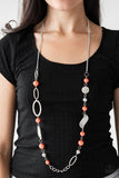 Paparazzi Accessories All About Me - Orange Necklace