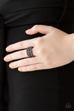 Paparazzi Accessories Tell Me How You Really FRILL - Black Ring