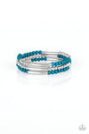 Paparazzi Accessories Tourist Trap - Blue Coil Bracelet