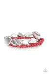 Paparazzi Accessories Beyond The Basics - Red Bracelet [681]