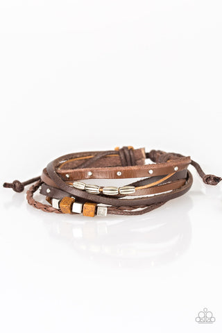 Paparazzi Accessories Carefree Camper - Brown Bracelet