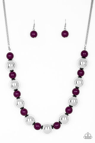 Paparazzi Accessories Top Pop - Purple Necklace