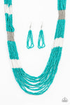 Paparazzi Accessories Let It BEAD - Blue Necklace