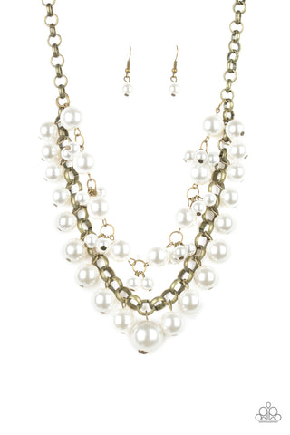 Paparazzi Accessories BALLROOM Service - Brass Necklace