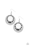 Paparazzi Accessories Ringed In Refinement - Black Earrings