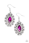 Paparazzi Accessories Long May She Reign - Pink Earrings